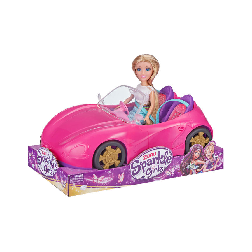 Zuru Sparkle Girlz Doll in Racing Car