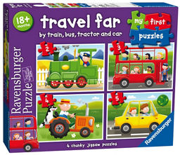 Ravensburger My First Puzzle, (2, 3, 4 & 5pc) Jigsaw Puzzles - Travel Farm - McGrocer