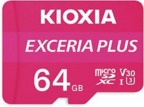 Kioxia 4K MicroSD Card with Adapter 64GB