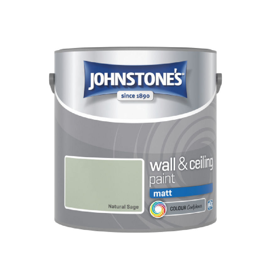 Johnstone's Wall & Ceiling Matt, Natural Sage, 2.5L