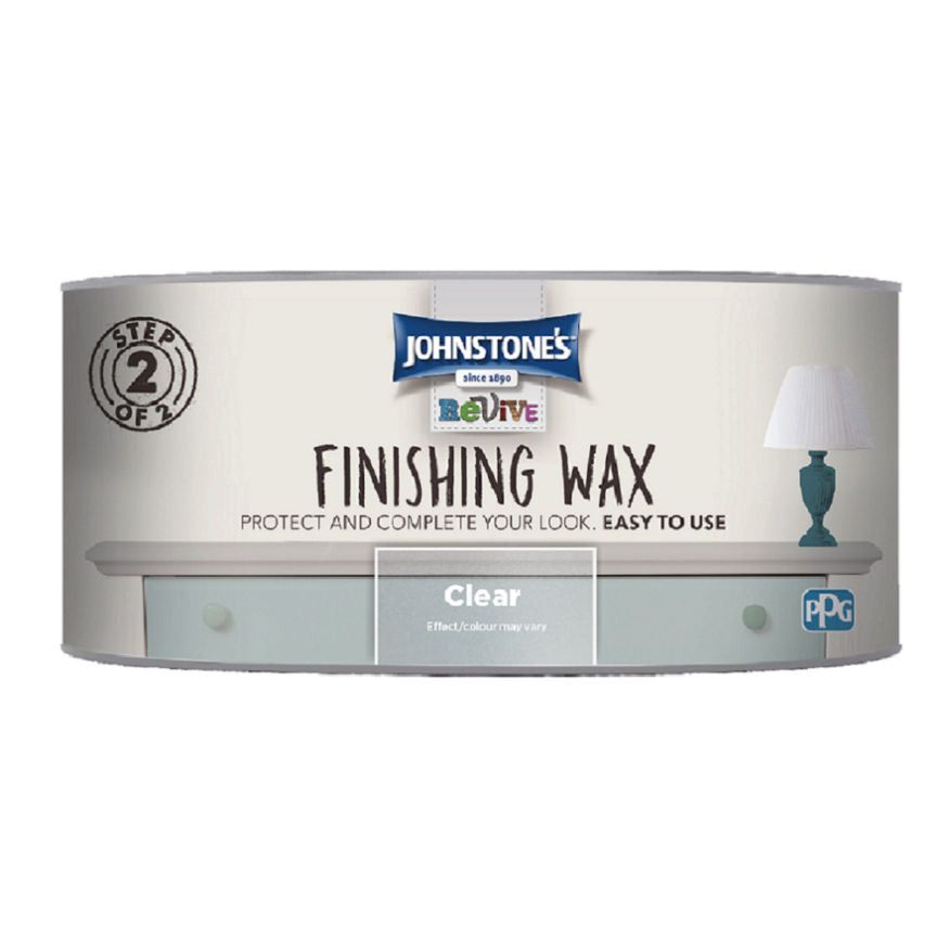 Johnstone's Finishing Wax, Clear DIY ASDA   