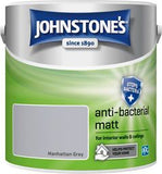 Johnstone's Anti-bacterial Matt, Manhattan Grey, 2.5L DIY ASDA   