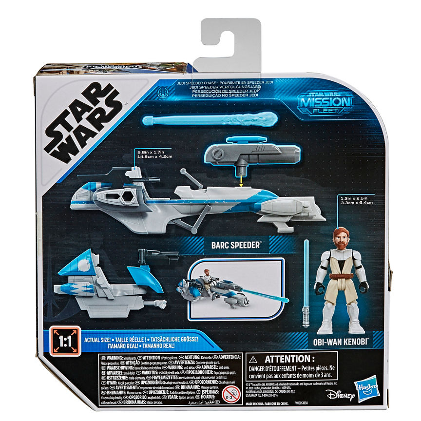 Star Wars Mission Fleet Figure and Vehicle - Obi Barc Speeder