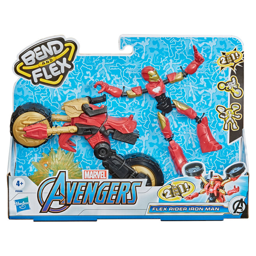 Marvel Bend and Flex, Flex Rider and 2-In-1 Motorcycle Kid's Zone ASDA   