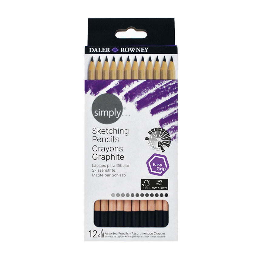 Daler Rowney Simply Wirebound Sketchbook & Sketching Pencil Set