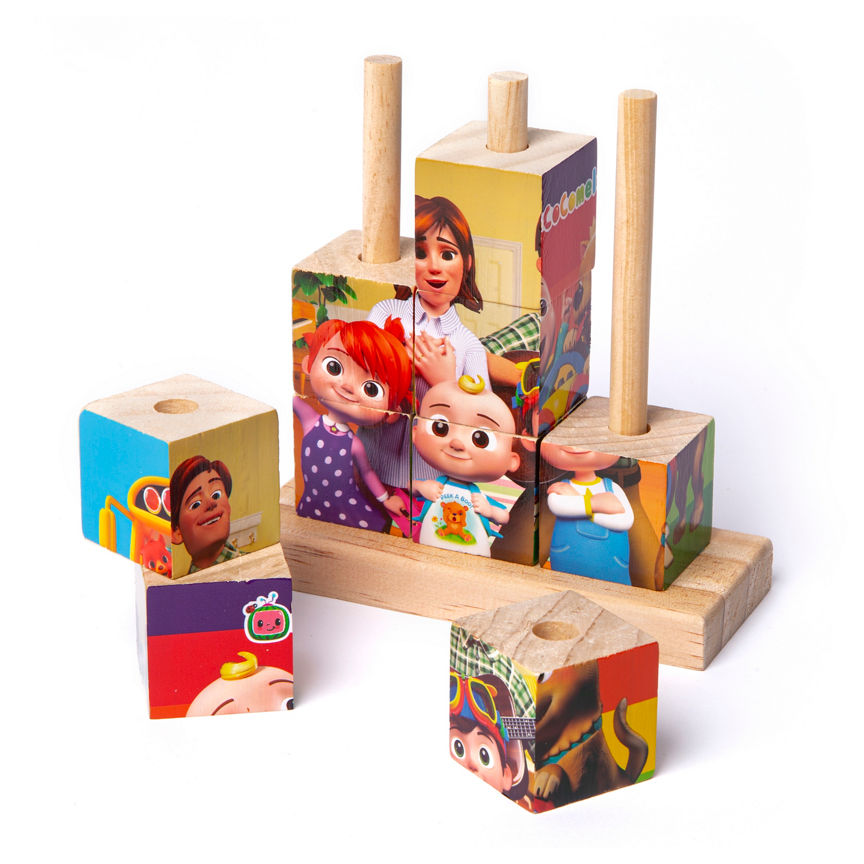 CoComelon Stacking Block Puzzle Kid's Zone ASDA   