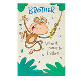 Hanson White Monkey Pop Up Brother Birthday Card General Household ASDA   