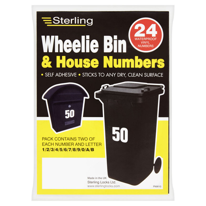 Sterling Wheelie Bin Numbers