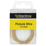 Sterling Picture Wire (3.5m) For Paintings, Mirrors & Photos DIY ASDA   