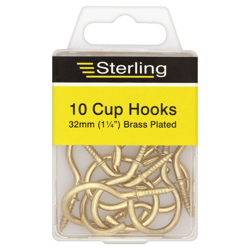 Sterling Cup Hooks (32mm 1 1/4")