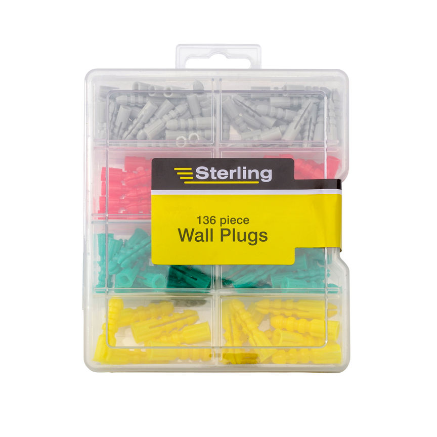 Sterling 136 piece plastic anchor set