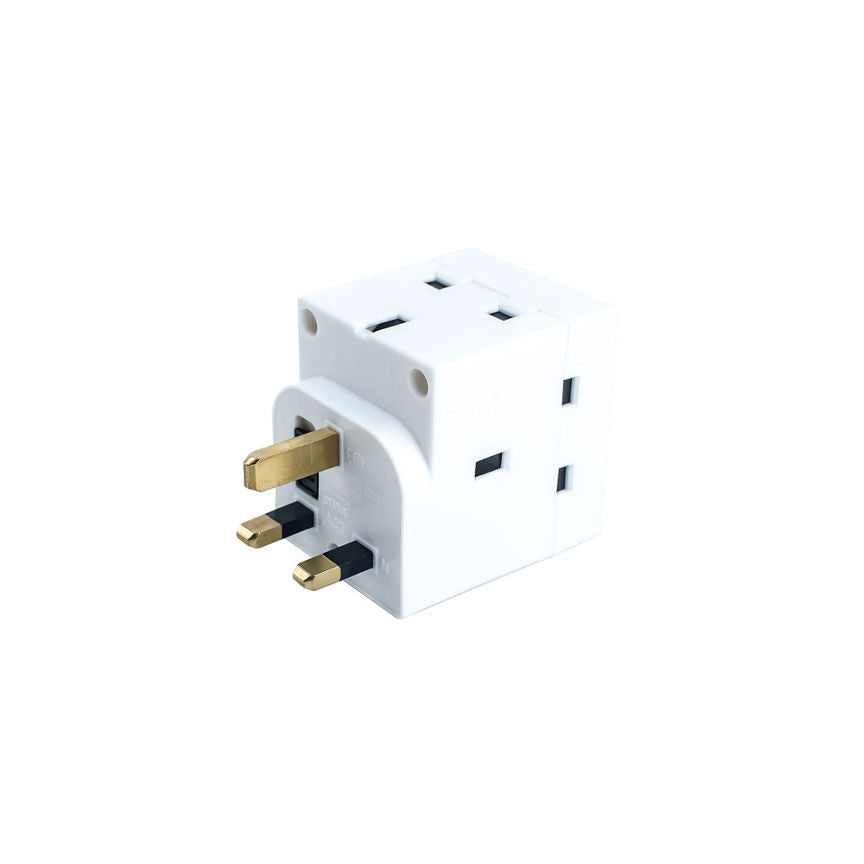 Status 3 Way Adaptor DIY ASDA   