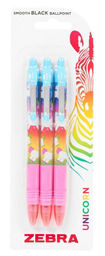 Zebra Unicorn Black Ballpoint Pens Office Supplies ASDA   