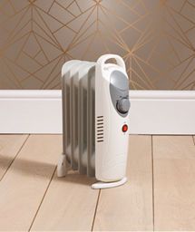 Eurosonic 650W White Mini Oil Fill Radiator 5 Fin General Household ASDA   