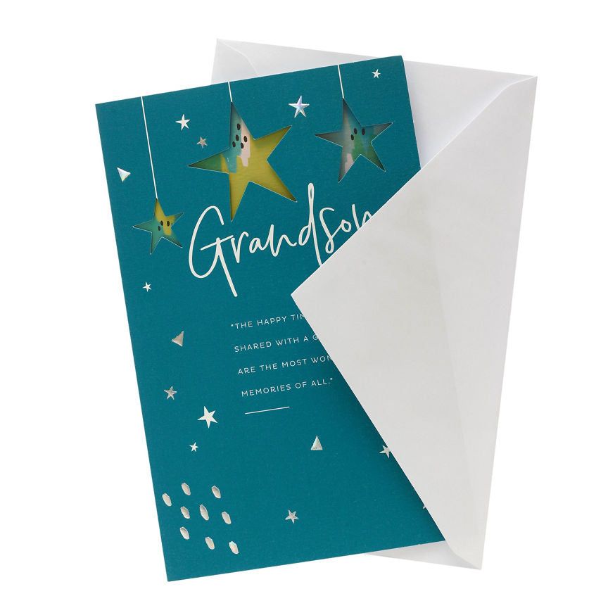 Gibson Stars Grandson Birthday Card General Household ASDA   