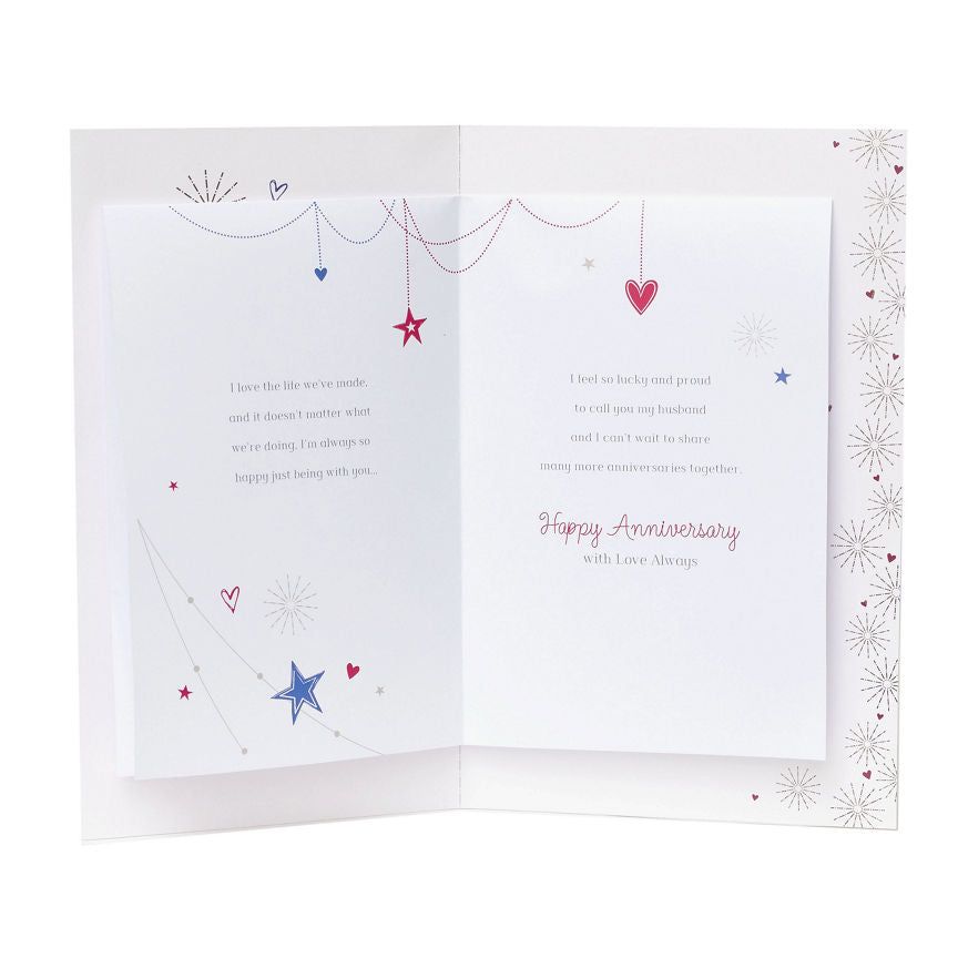 Gibson Daydreams Husband Anniversary Card General Household ASDA   