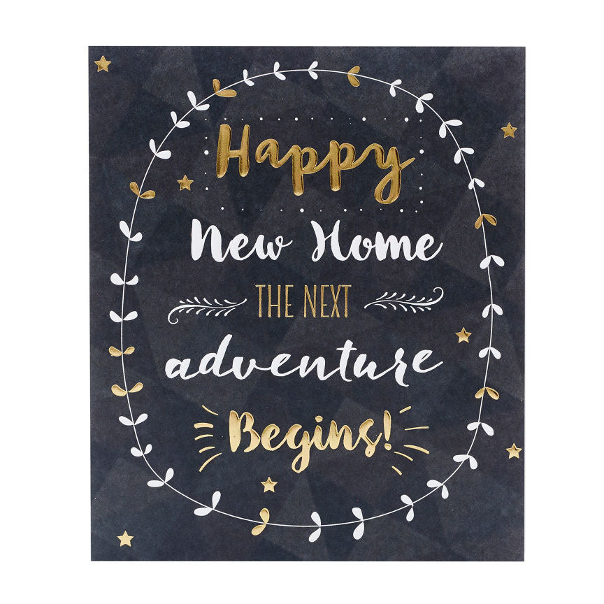 UK Greetings New Home Typographic New Home Card