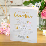 George Home Lettering and Icons Grandma Birthday Card - McGrocer
