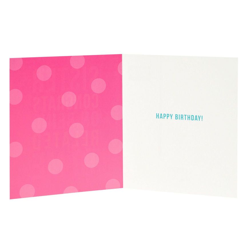 George Home Humourous Sister Birthday Card General Household ASDA   