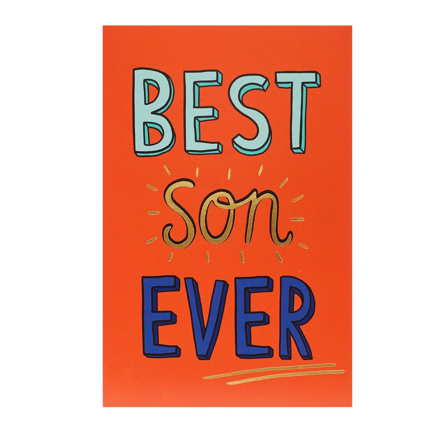 George Home Best Ever Son Birthday Card General Household ASDA   