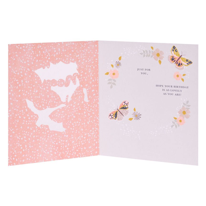 George Home Butterflies Mum Birthday Card General Household ASDA   