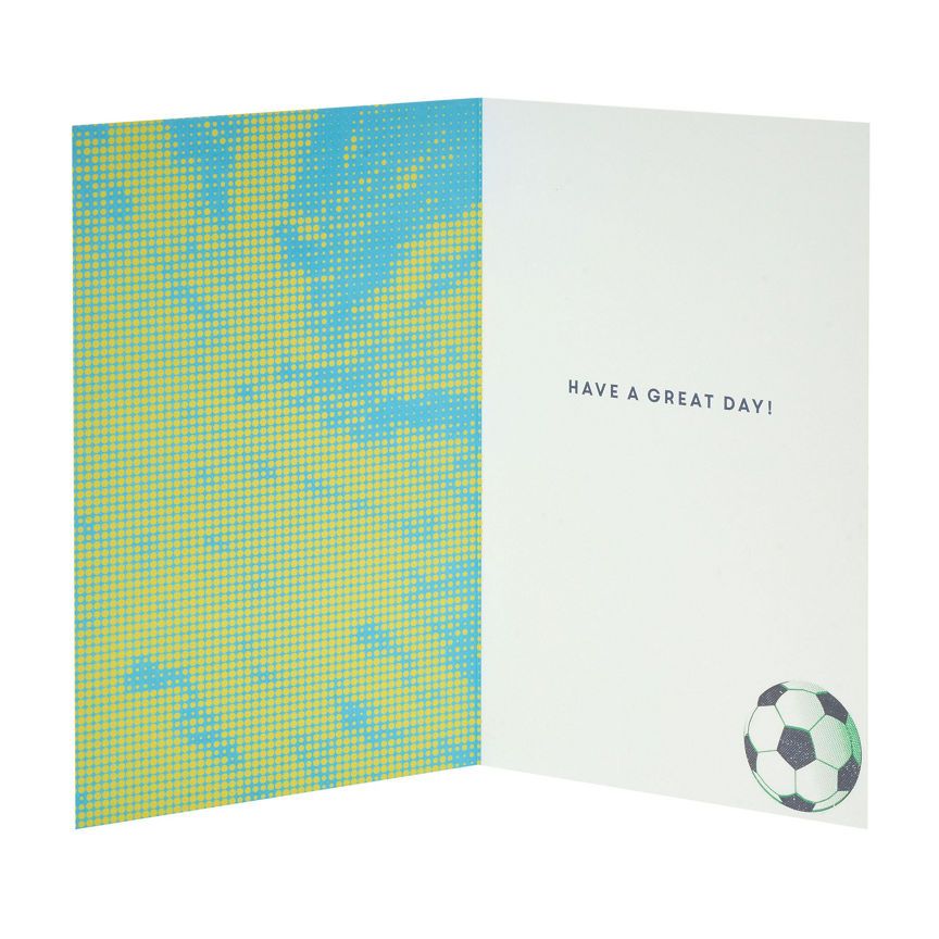 George Home Neon Footballs Birthday Card General Household ASDA   