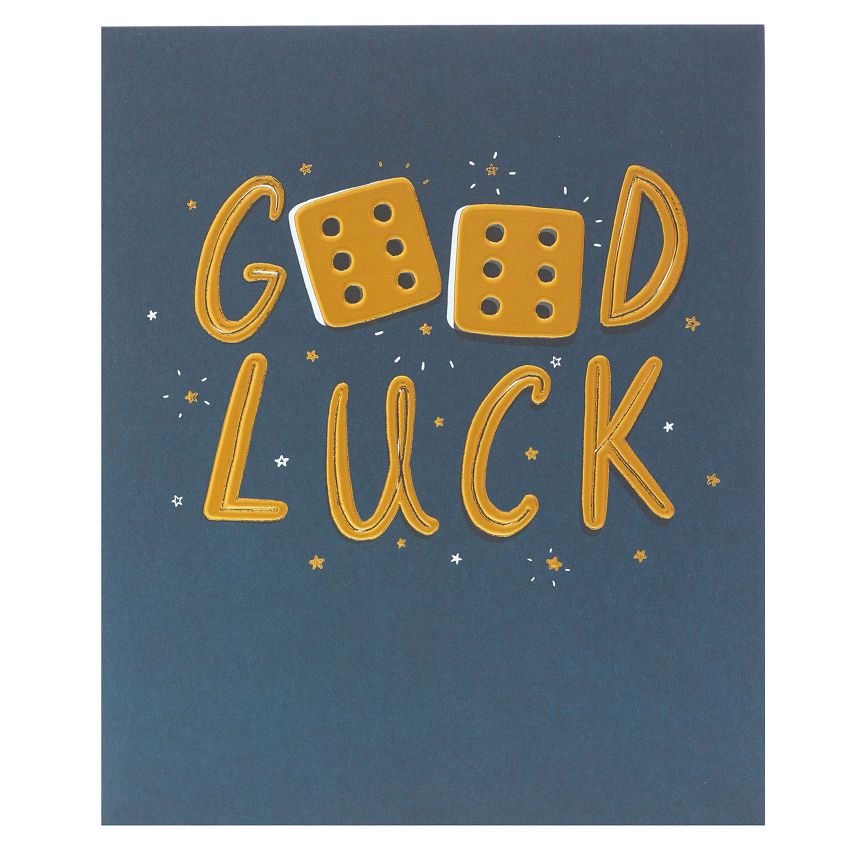 George Home Lucky Dice Good Luck Card