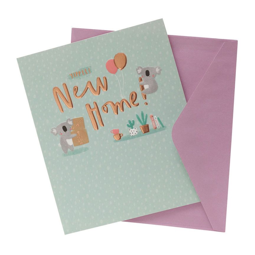 George Home Cute Koalas New Home Card General Household ASDA   