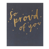 George Home So Proud of You Lettering Congratulations Card - McGrocer