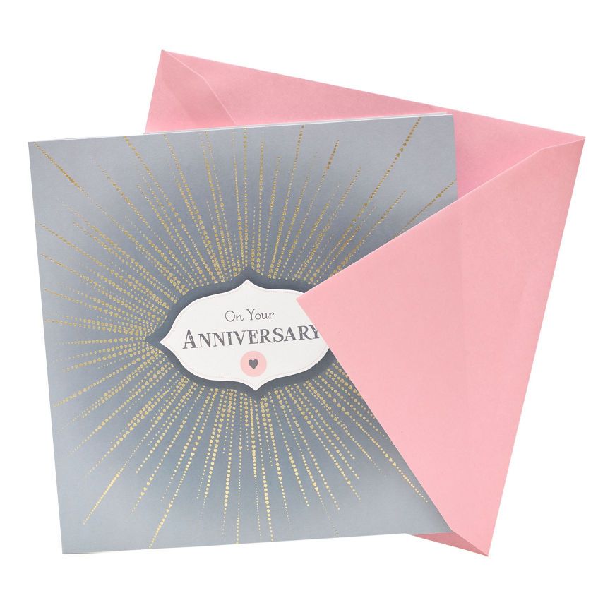 George Home Foil Burst Anniversary Card General Household ASDA   