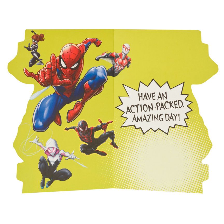 Disney Die Cut Spiderman Birthday Card General Household ASDA   