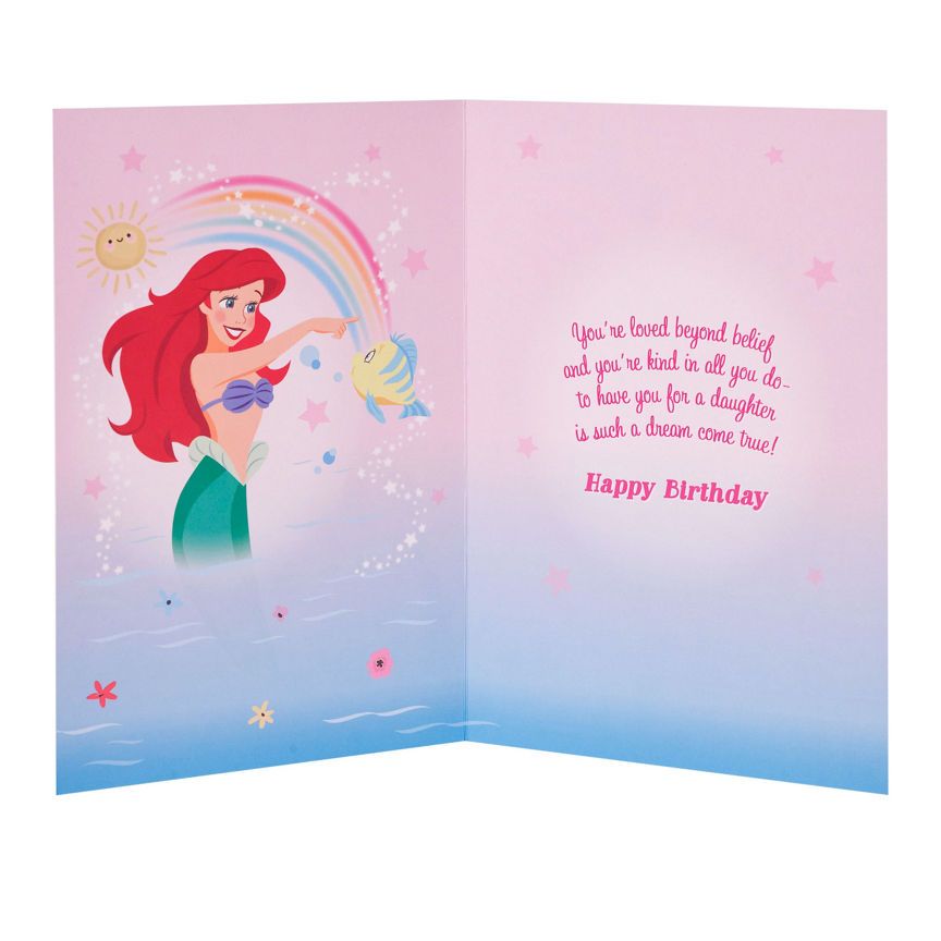 Disney Multi Princess Daughter Birthday Card