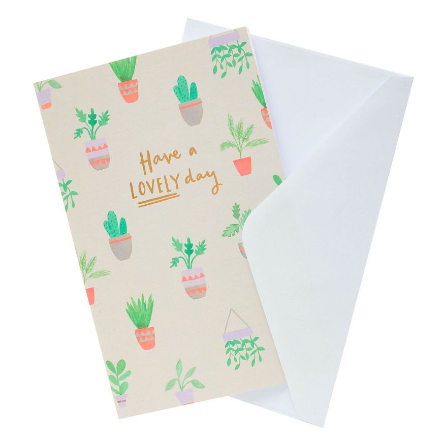 George Home Cacti Birthday Card General Household ASDA   