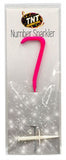 TNT Number 7 Pink Sparkler General Household ASDA   