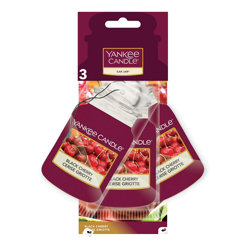 Yankee Candle Car Jar 3-Pack Black Cherry DIY ASDA   