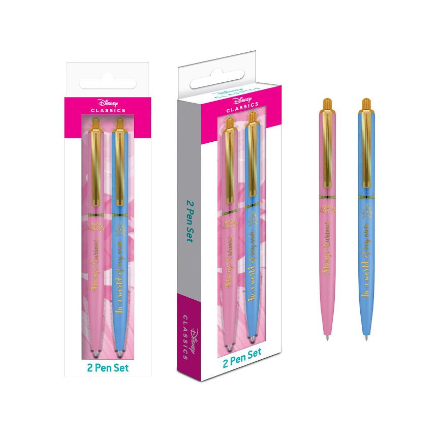 Disney Alice Pen Set 2 pk Office Supplies ASDA   