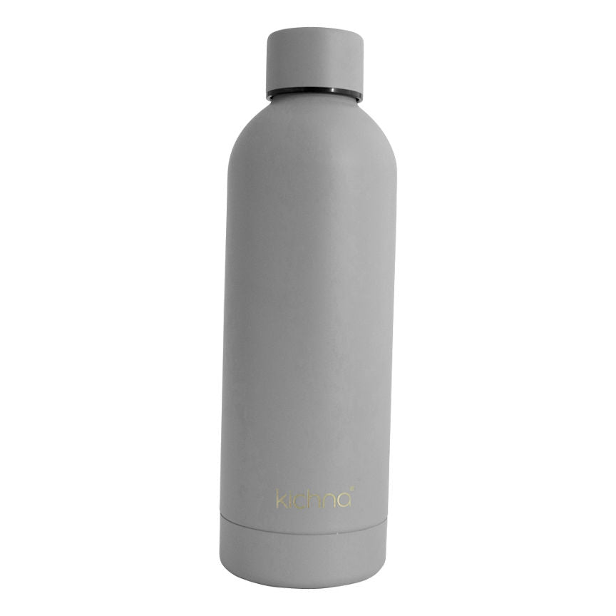 Zak Kichna Soft Touch Stainless Steel Bottle - Grey