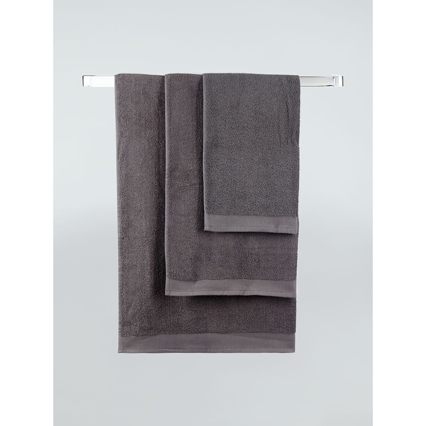 George Home 100% Cotton Bath Sheet - Charcoal