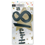 George Home Happy 18th Birthday Foil Banner General Household ASDA   