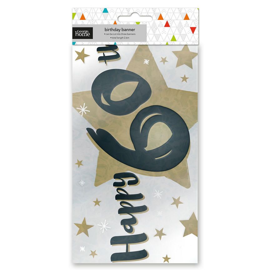 George Home Happy 60th Birthday Foil Banner