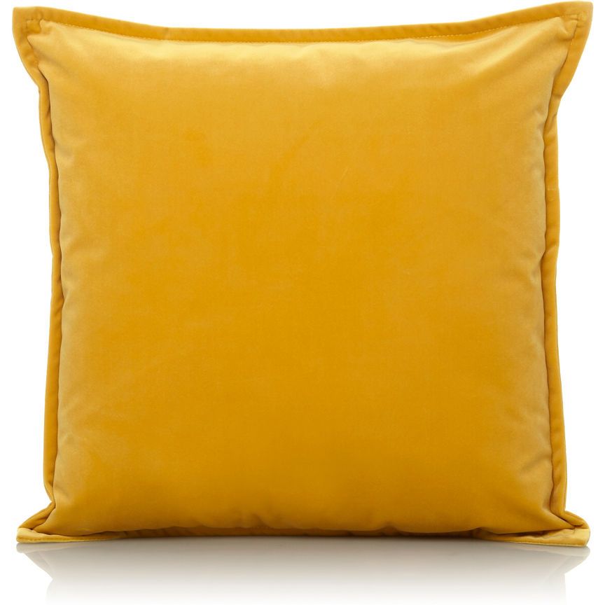 George Home Yellow Velvet Cushion