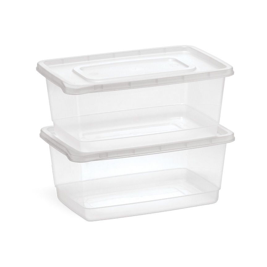 George Home 2L Plastic Food Storers 2pk