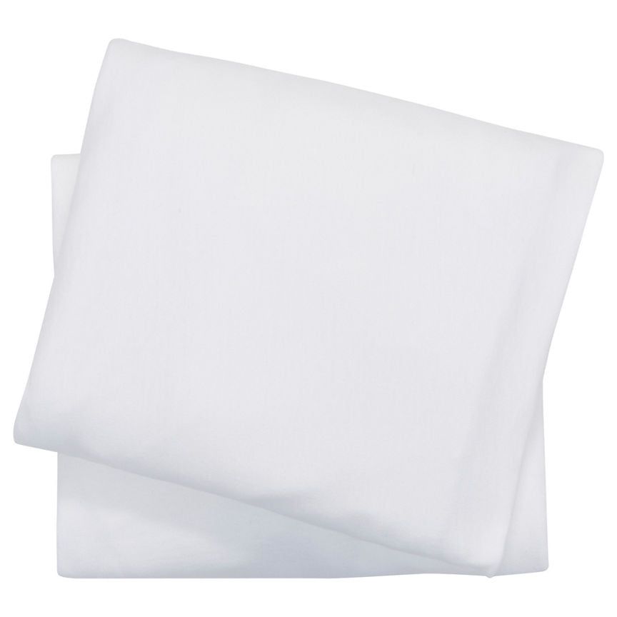 George Home White Cotbed 2pk Fitted Sheets General Household ASDA   