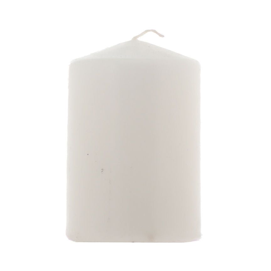 George Home Unscented White Small Pillar Candle