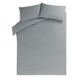 George Home Grey Jersey Bed Double Duvet Set General Household ASDA   