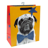 George Home Large Pug Gift Bag & Tag General Household ASDA   