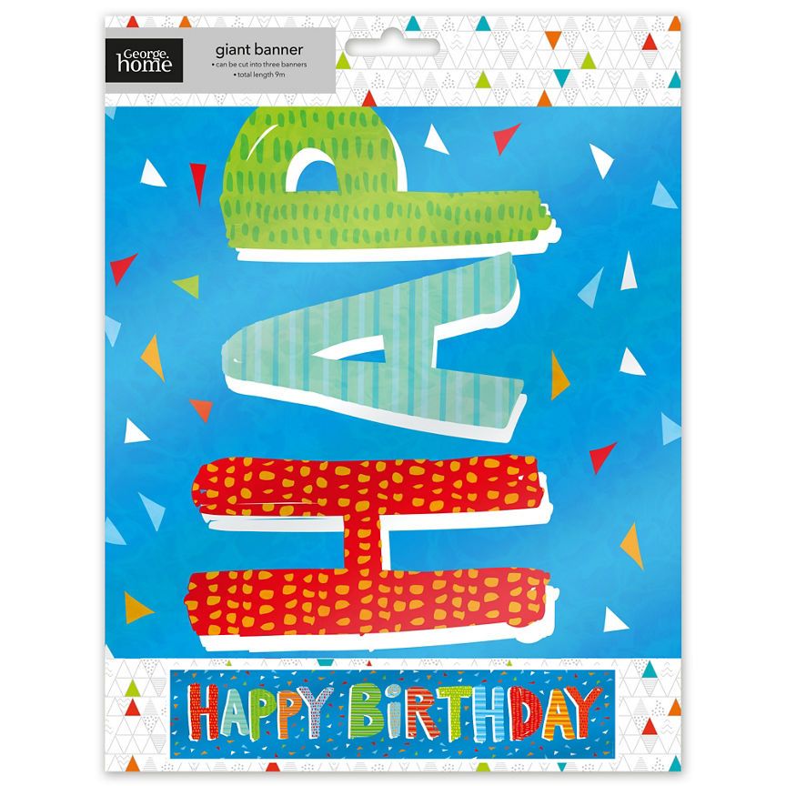 George Home Giant Birthday Banner