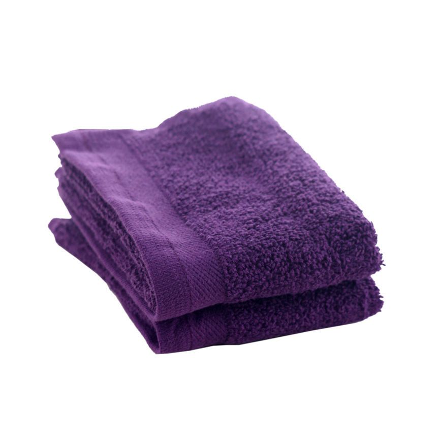 George Home 100% Cotton Face Cloth - Purple