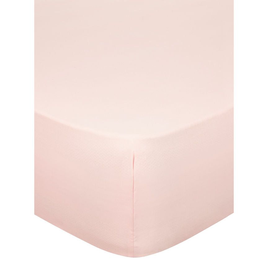 George Home Light Pink Fitted Sheet Single General Household ASDA   