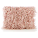 George Home Pink Mongolian Faux Fur Cushion General Household ASDA   